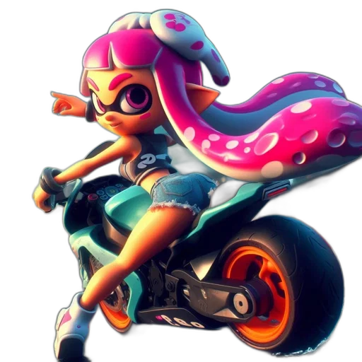 weapon, concept art, 3d render, vaporwave, pixel art, pastel, neon, splatoon transparent PNG cut-out