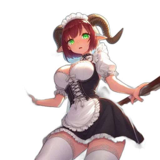 staff, dress, weapon, robot, anime, fantasy art, pixel art, concept art transparent PNG cut-out
