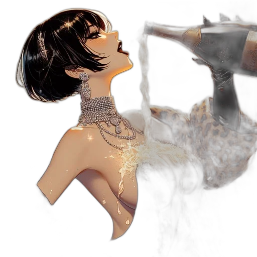 dress, concept art, fantasy art, photorealistic, 3d render, fire, outer space, underwater transparent PNG cut-out