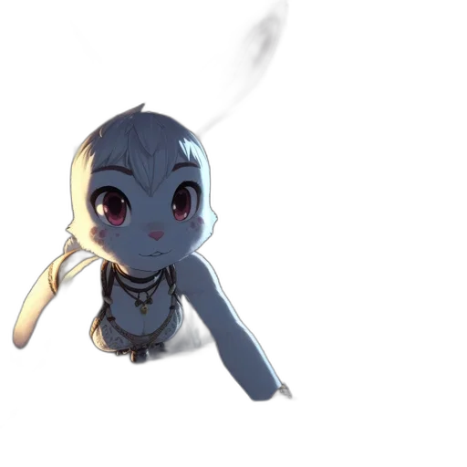 robot, staff, creature, mask, concept art, 3d render, anime, fantasy art transparent PNG cut-out