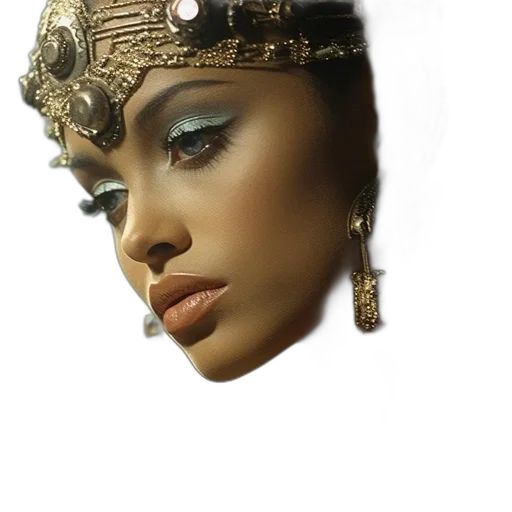 jewelry, crown, mask, face, photorealistic, fantasy art, concept art, 3d render transparent PNG cut-out