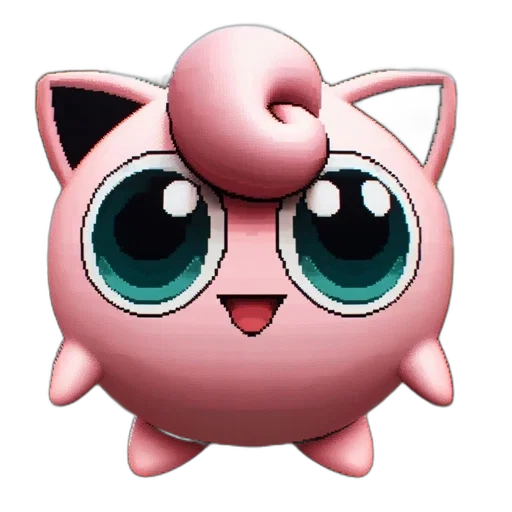 animal, creature, face, mask, 3d render, concept art, cheery, pink transparent PNG cut-out