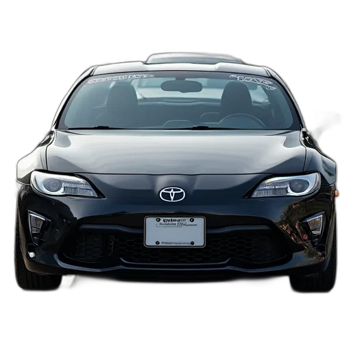 car, face, animal, photorealistic, 3d render, concept art, black, parked transparent PNG cut-out