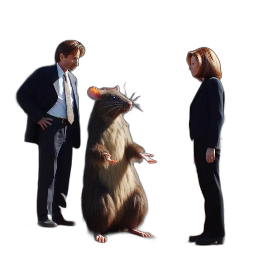 creature, animal, jacket, staff, concept art, photorealistic, 3d render, outer space transparent PNG cut-out