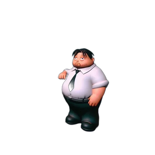 staff, robot, animal, jacket, 3d render, concept art, cartoon, photorealistic transparent PNG cut-out