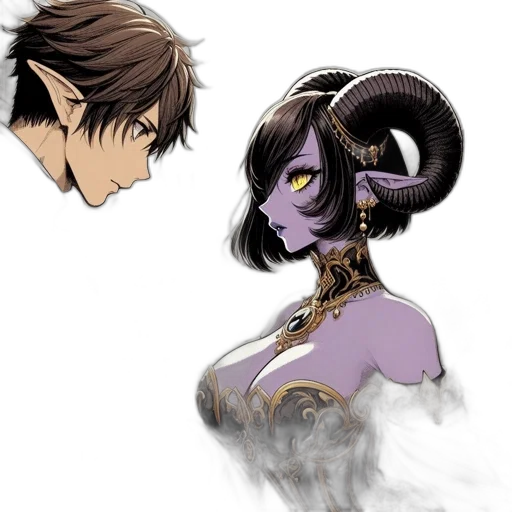mask, dragon, staff, face, concept art, fantasy art, anime, comic book art transparent PNG cut-out
