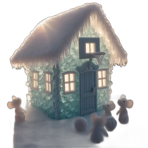 building, furniture, 3d render, concept art, pixel art, photorealistic, fog, snow transparent PNG cut-out