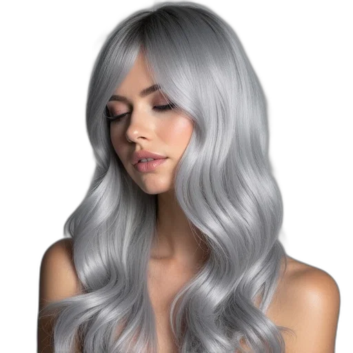 hair, photorealistic, 3d render, watercolor transparent PNG cut-out
