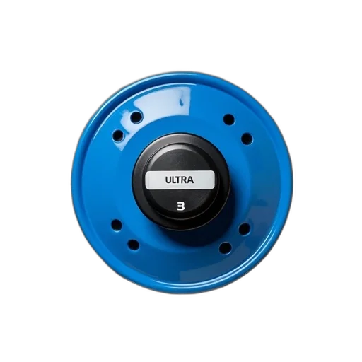 robot, 3d render, blue, black, circular, object, series, holes transparent PNG cut-out