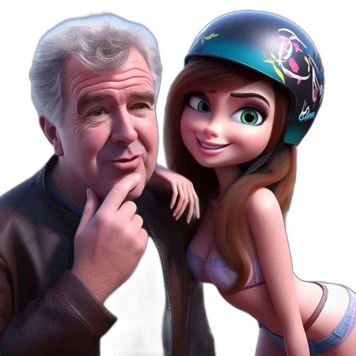 concept art, cartoon, photorealistic, 3d render, outer space, underwater, neon lights, elderly transparent PNG cut-out