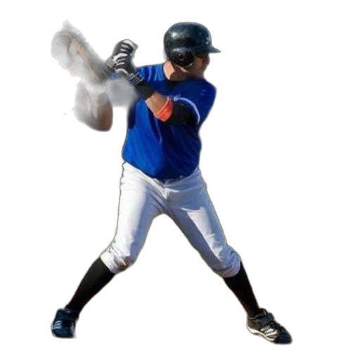weapon, staff, animal, 3d render, baseball, player, blue, uniform transparent PNG cut-out