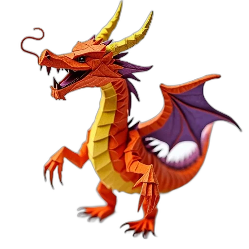 dragon, staff, animal, creature, concept art, fantasy art, pixel art, 3d render transparent PNG cut-out