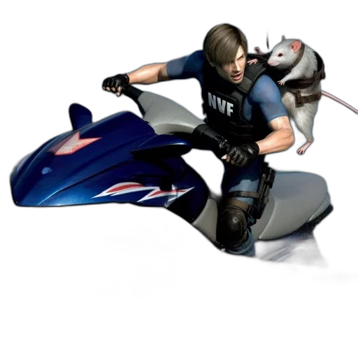 weapon, concept art, 3d render, photorealistic, pixel art, male, figure, rides transparent PNG cut-out