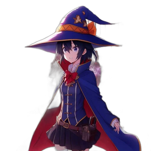 hat, staff, jacket, weapon, pixel art, concept art, fantasy art, anime transparent PNG cut-out