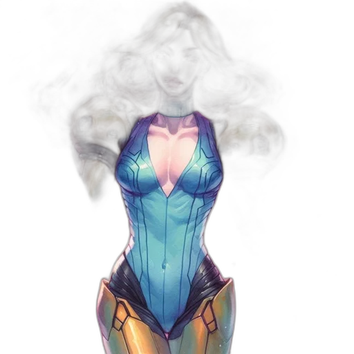 dress, robot, mask, concept art, fantasy art, watercolor, comic book art, fire transparent PNG cut-out