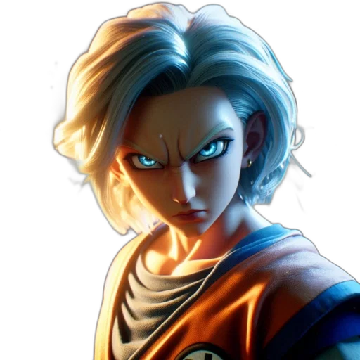 face, staff, concept art, anime transparent PNG cut-out