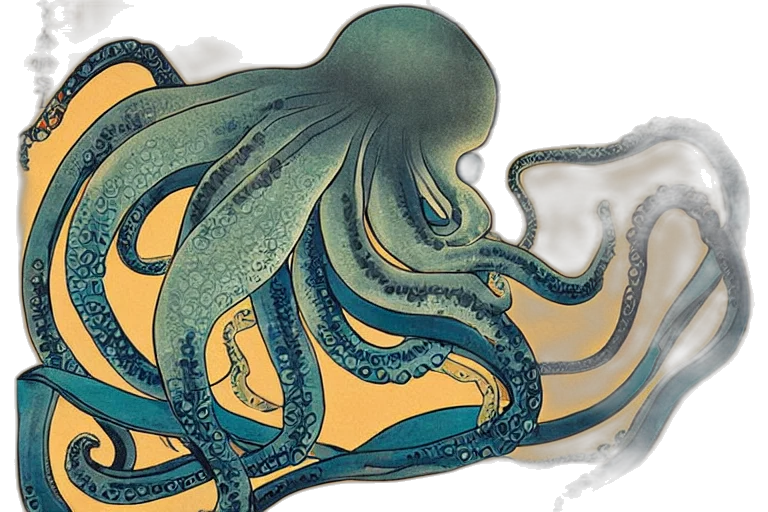 creature, mask, concept art, watercolor transparent PNG cut-out