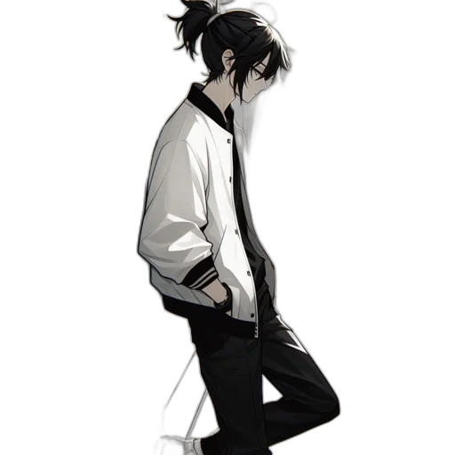 jacket, staff, mask, robot, concept art, cartoon, anime, pixel art transparent PNG cut-out