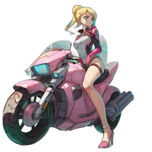 weapon, robot, jacket, animal, concept art, anime, vaporwave, pixel art transparent PNG cut-out
