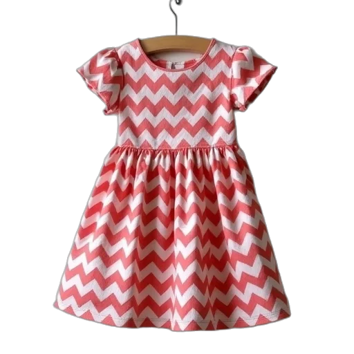 dress, red, chevron, good, size, big, girls transparent PNG cut-out