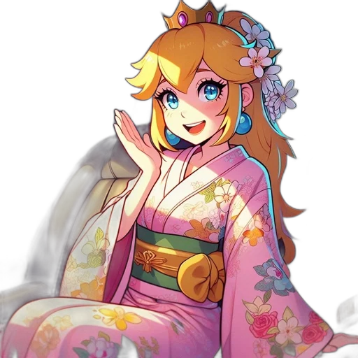 crown, staff, dress, pixel art, anime, vaporwave, concept art, golden transparent PNG cut-out