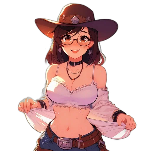 hat, weapon, staff, flower, anime, concept art, cartoon, pixel art transparent PNG cut-out