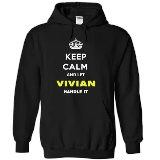 jacket, black, hoodie, text, keep, calm, let, vivian transparent PNG cut-out