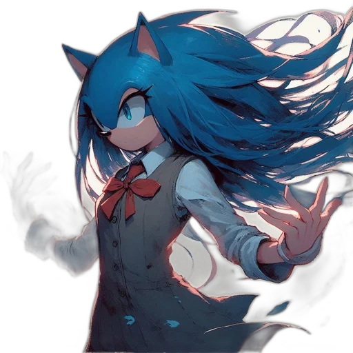 mask, hair, creature, staff, anime, concept art, pixel art, fantasy art transparent PNG cut-out