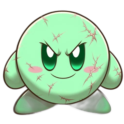 creature, face, animal, staff, concept art, pixel art, 3d render, vaporwave transparent PNG cut-out