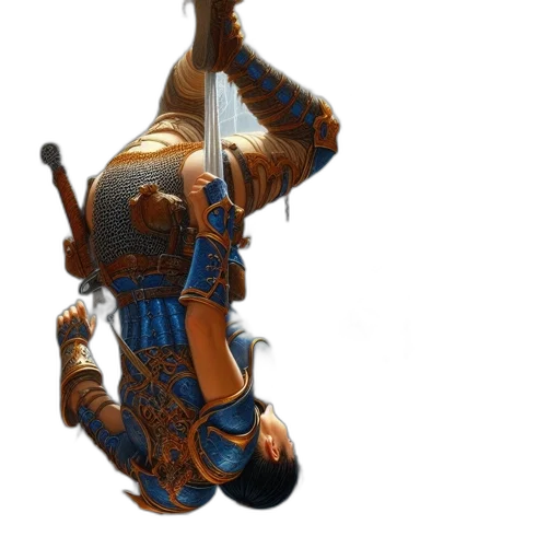 robot, weapon, staff, sword, concept art, cyberpunk, fantasy art, 3d render transparent PNG cut-out