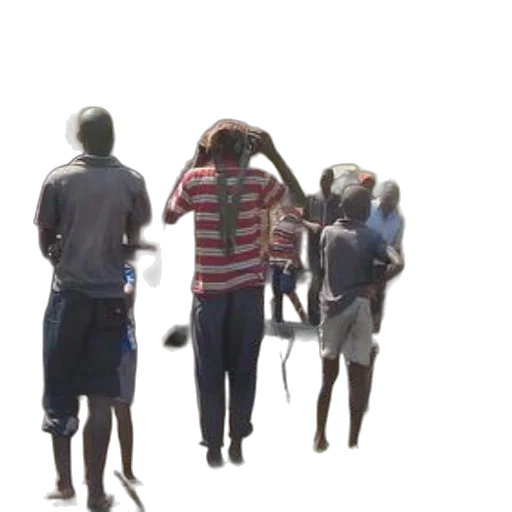 staff, 3d render, concept art, city street, group, people, stand, around transparent PNG cut-out