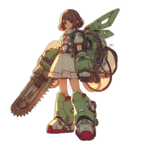 weapon, robot, sword, creature, concept art, pixel art, fantasy art, cyberpunk transparent PNG cut-out