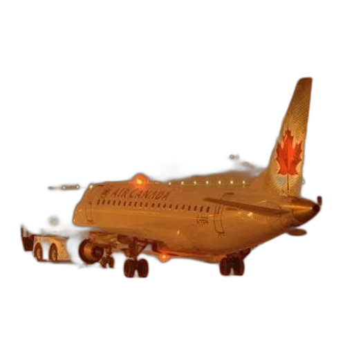 3d render, concept art, photorealistic, air, canada, airplane, being, towed transparent PNG cut-out
