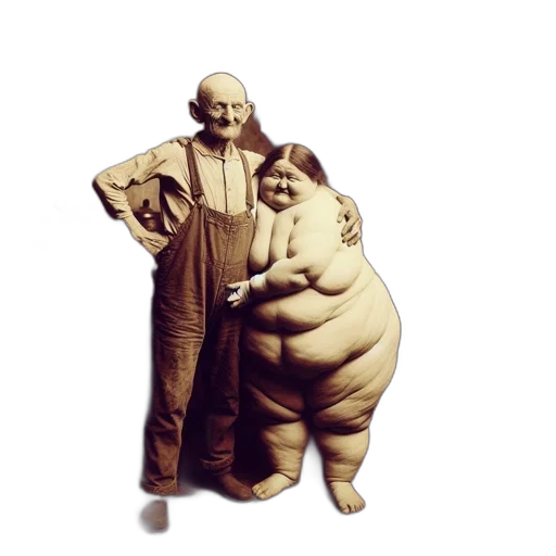 food, creature, robot, jacket, 3d render, concept art, photorealistic, elderly transparent PNG cut-out