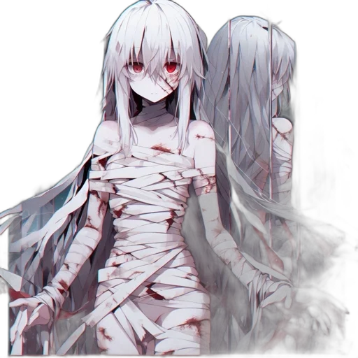dress, creature, robot, dragon, pixel art, anime, concept art, fantasy art transparent PNG cut-out
