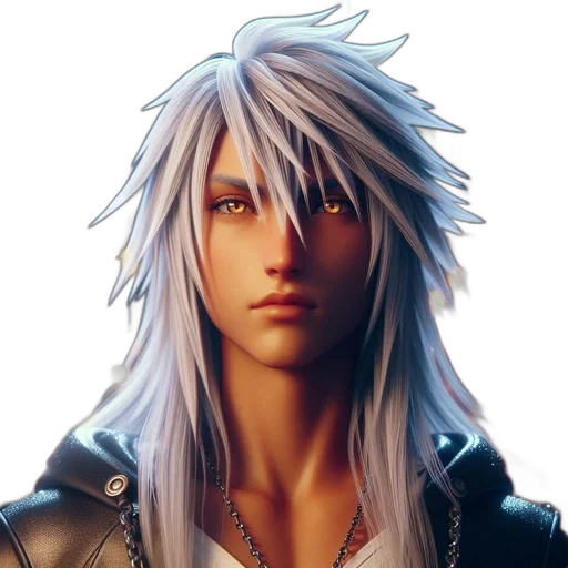 face, jacket, hair, concept art, fantasy art, 3d render, photorealistic, figure transparent PNG cut-out
