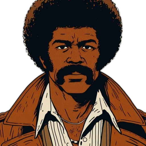jacket, face, staff, comic book art, cartoon, concept art, illustration, portrays transparent PNG cut-out