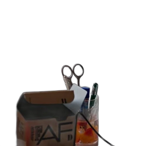 staff, robot, food, weapon, 3d render, concept art, photorealistic, cluttered transparent PNG cut-out