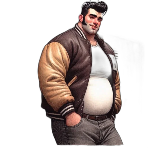 jacket, staff, concept art, comic book art, cartoon, pixel art, earth tones, man transparent PNG cut-out
