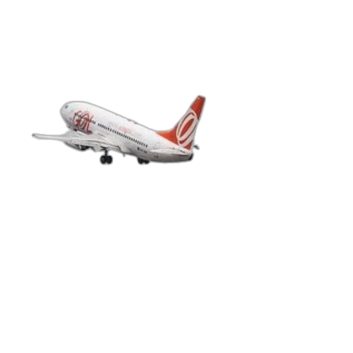 staff, 3d render, photorealistic, concept art, white, airplane, orange, tail transparent PNG cut-out