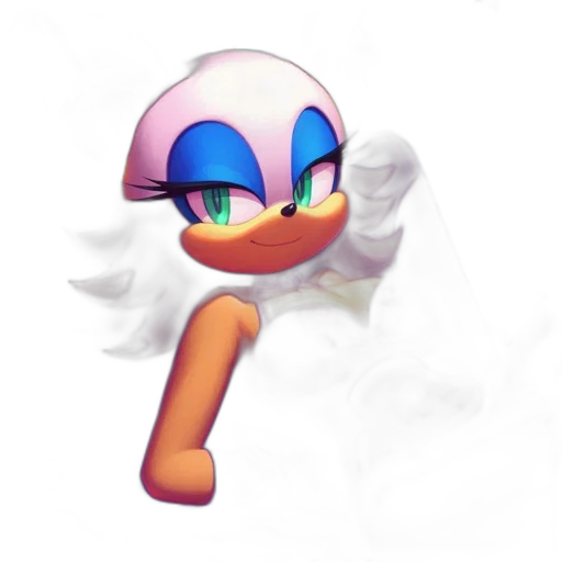 hat, hair, mask, face, 3d render, pixel art, concept art, vaporwave transparent PNG cut-out