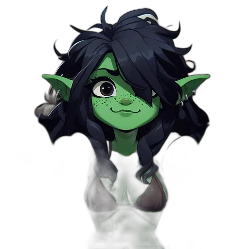 mask, staff, face, creature, fantasy art, concept art, 3d render, pixel art transparent PNG cut-out
