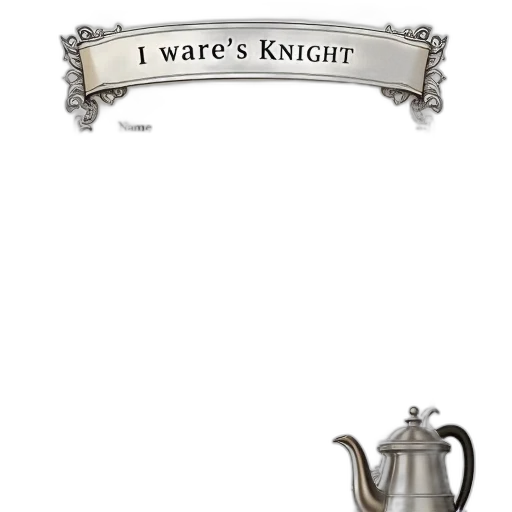 sword, weapon, crown, jewelry, concept art, fantasy art, 3d render, monochrome transparent PNG cut-out