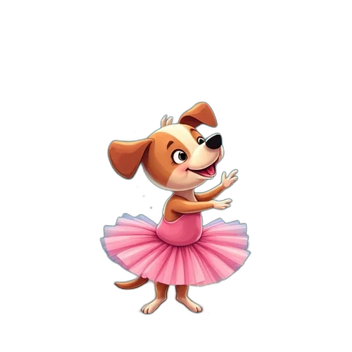 dress, staff, animal, cartoon, concept art, 3d render, second, image transparent PNG cut-out