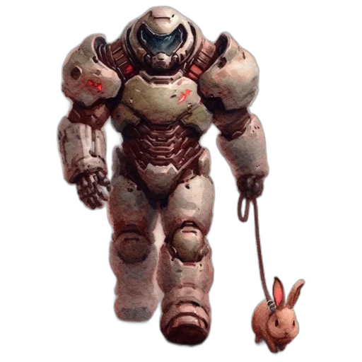 robot, creature, weapon, animal, concept art, 3d render, pixel art, fantasy art transparent PNG cut-out