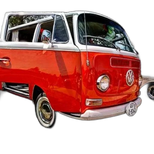 car, photorealistic, 3d render, concept art, cartoon, vibrant, red, volkswagen transparent PNG cut-out