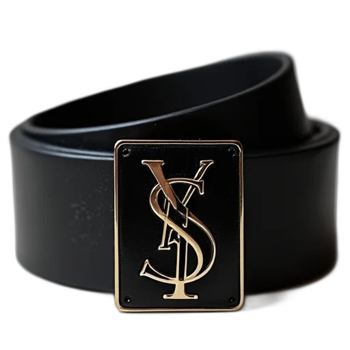 jewelry, black, saint, laurent, belt, letter, front transparent PNG cut-out