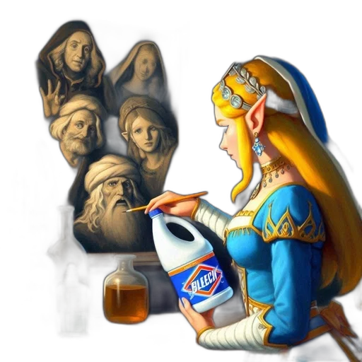crown, food, bottle, face, concept art, fantasy art, pixel art, 3d render transparent PNG cut-out