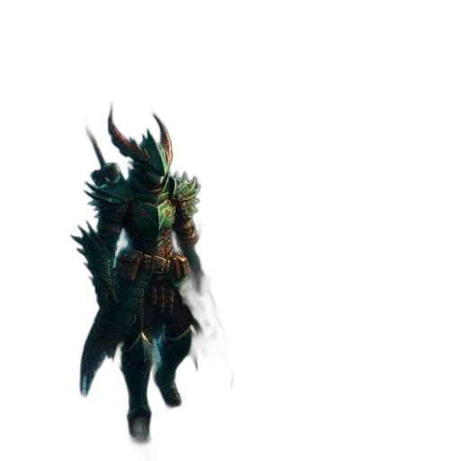 dragon, creature, mask, staff, concept art, fantasy art, 3d render, pixel art transparent PNG cut-out