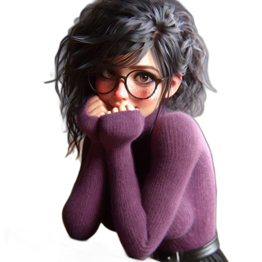 jacket, face, hair, staff, concept art, cartoon, photorealistic, 3d render transparent PNG cut-out